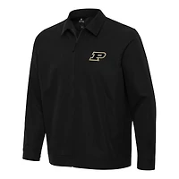 Men's Antigua  Black Purdue Boilermakers Pivot Full-Zip Jacket