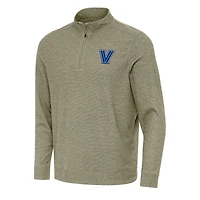 Men's Antigua Olive Villanova Wildcats Subtle Quarter-Zip Sweatshirt