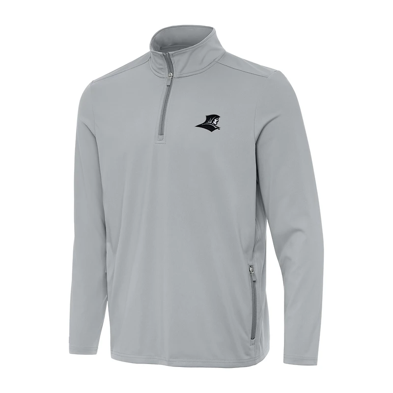 Men's Antigua  Gray Providence Friars Perilous Quarter-Zip Sweatshirt