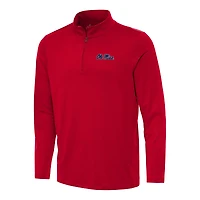 Men's Antigua Red Ole Miss Rebels Reprocess Quarter-Zip Top