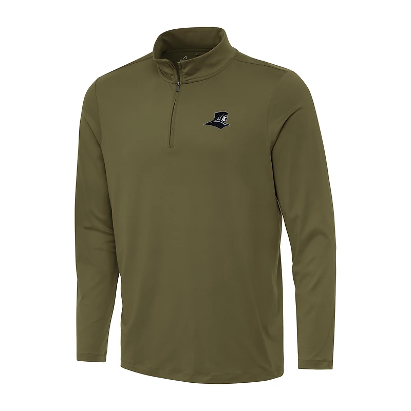 Men's Antigua Olive Providence Friars Reprocess Quarter-Zip Top