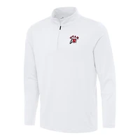 Men's Antigua White Utah Utes Reprocess Quarter-Zip Top