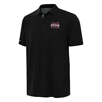 Men's Antigua Black/Gray Mississippi State Bulldogs Era Polo