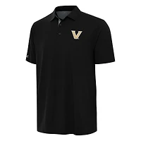 Men's Antigua Black/Gray Vanderbilt Commodores Era Polo