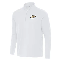 Men's Antigua White Purdue Boilermakers Intent Quarter-Zip Top