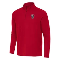 Men's Antigua Red NC State Wolfpack Intent Quarter-Zip Top