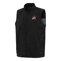 Men's Antigua  Black Utah Utes Brisk Full-Zip Vest