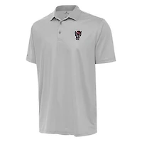 Men's Antigua Gray/White NC State Wolfpack Rings Polo