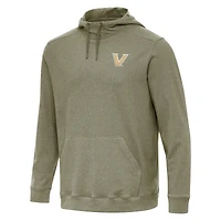 Men's Antigua Olive Vanderbilt Commodores Cloud Pullover Hoodie