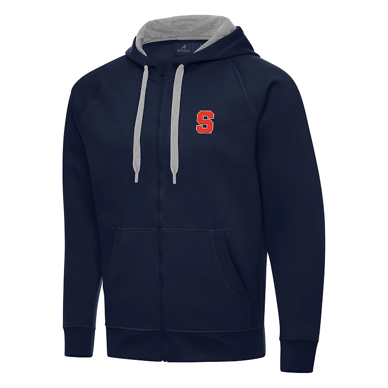 Men's Antigua Navy Syracuse Orange Big & Tall Victory Full-Zip Hoodie Jacket