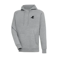 Men's Antigua Heather Gray Providence Friars Big & Tall Victory Raglan Pullover Hoodie