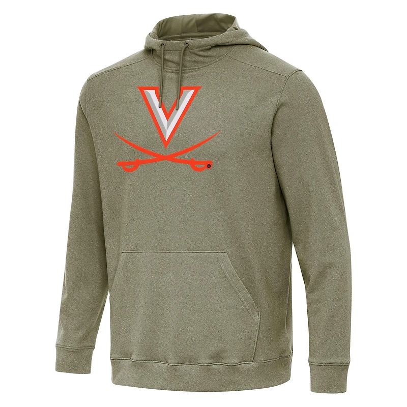 Men's Antigua Olive Virginia Cavaliers Cloud Pullover Hoodie