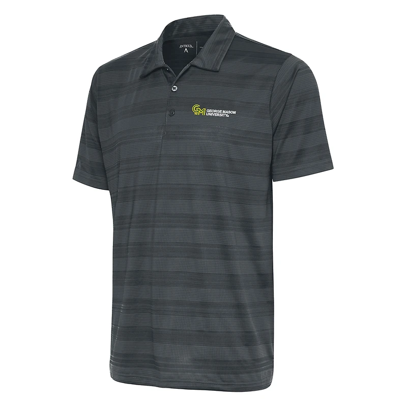 Men's Antigua Pewter George Mason Patriots Compass Polo