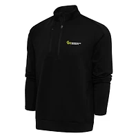 Men's Antigua Black George Mason Patriots Generation Quarter-Zip Top