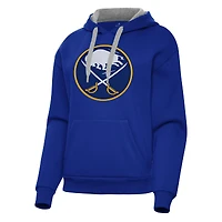 Women's Antigua Royal Buffalo Sabres Victory Pullover Hoodie