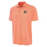 Men's Antigua  Heather Orange Anaheim Ducks Scheme Polo