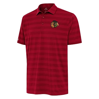 Men's Antigua Red Chicago Blackhawks Tunnel Polo