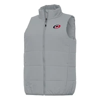 Women's Antigua Gray Carolina Hurricanes Experience Full-Zip Vest
