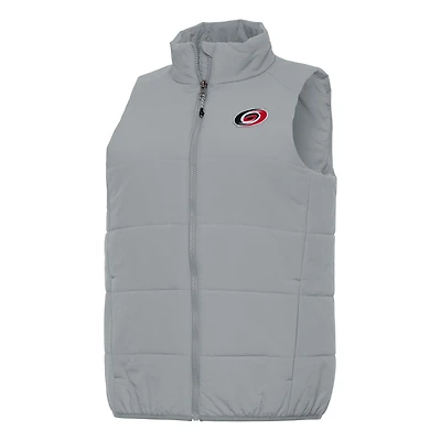 Women's Antigua Gray Carolina Hurricanes Experience Full-Zip Vest
