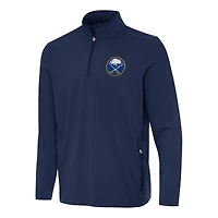 Men's Antigua  Navy Buffalo Sabres Perilous Quarter-Zip Sweatshirt