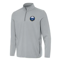 Men's Antigua  Gray Buffalo Sabres Perilous Quarter-Zip Sweatshirt