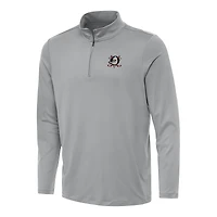 Men's Antigua Gray Anaheim Ducks Reprocess Quarter-Zip Top