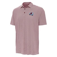 Men's Antigua Burgundy Colorado Avalanche Twine Polo