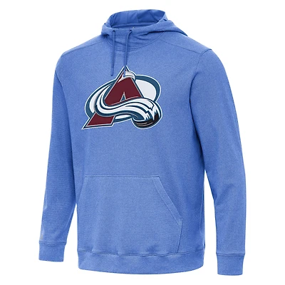 Men's Antigua Heather Royal Colorado Avalanche Cloud Pullover Hoodie