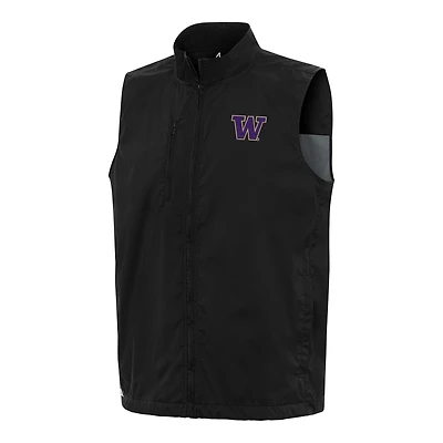 Men's Antigua Washington Huskies Brisk Full-Zip Vest