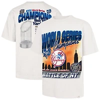 Men's '47 Cream New York Yankees 2000 World Series Champions Showcase MVP Foundation T-Shirt