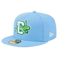 Men's New Era  Light Blue Daytona Tortugas Authentic Collection 59FIFTY Fitted Hat