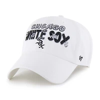 Women's '47 White Chicago White Sox Flower Power Clean Up Adjustable Hat
