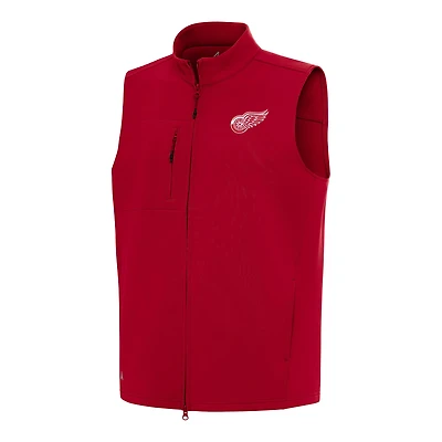 Men's Antigua Red Detroit Red Wings Demand Full-Zip Vest