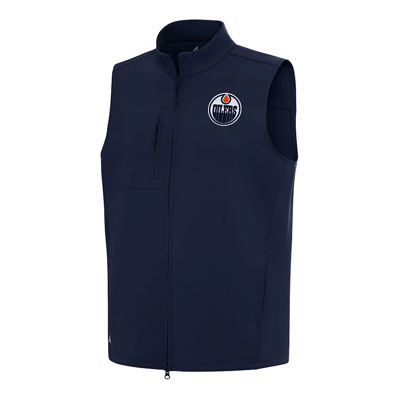 Men's Antigua Navy Edmonton Oilers Demand Full-Zip Vest