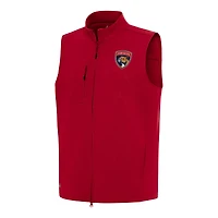 Men's Antigua Red Florida Panthers Demand Full-Zip Vest