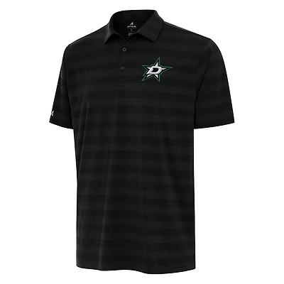 Men's Antigua Black Dallas Stars Tunnel Polo