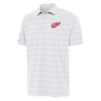 Men's Antigua White Detroit Red Wings Tunnel Polo