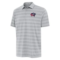 Men's Antigua Gray Columbus Blue Jackets Tunnel Polo