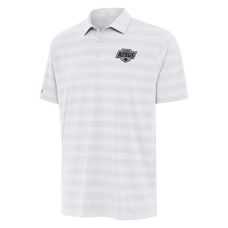 Men's Antigua White Los Angeles Kings Tunnel Polo