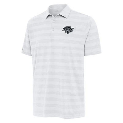 Men's Antigua White Los Angeles Kings Tunnel Polo