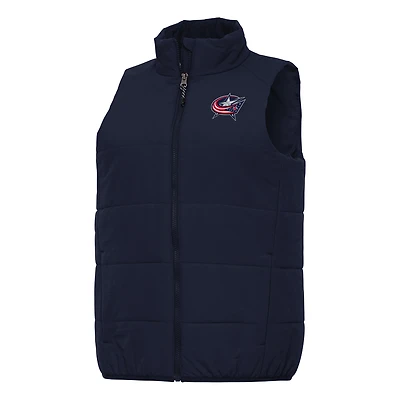 Women's Antigua Navy Columbus Blue Jackets Experience Full-Zip Vest