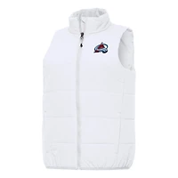 Women's Antigua White Colorado Avalanche Experience Full-Zip Vest