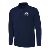 Men's Antigua Navy Edmonton Oilers Reprocess Quarter-Zip Top