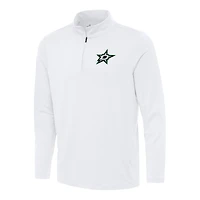 Men's Antigua White Dallas Stars Reprocess Quarter-Zip Top