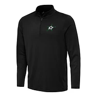 Men's Antigua Black Dallas Stars Reprocess Quarter-Zip Top