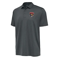 Men's Antigua Charcoal Florida Panthers Ellipse Polo