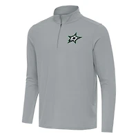 Men's Antigua Gray Dallas Stars Intent Quarter-Zip Top