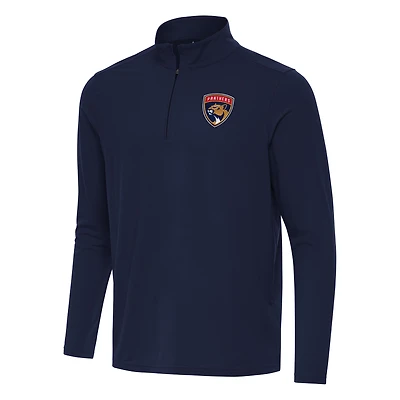 Men's Antigua Navy Florida Panthers Intent Quarter-Zip Top