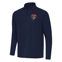 Men's Antigua Navy Florida Panthers Intent Quarter-Zip Top