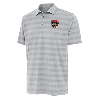 Men's Antigua Gray Florida Panthers Big & Tall Tunnel Polo